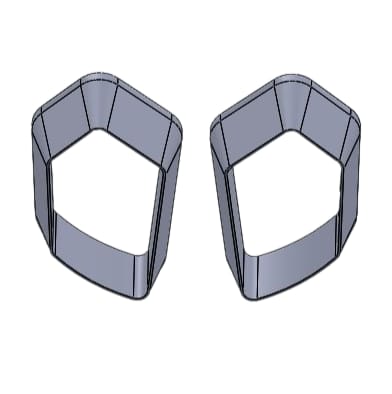 3D Cutter – Soft Pentagon Shape (STL File)