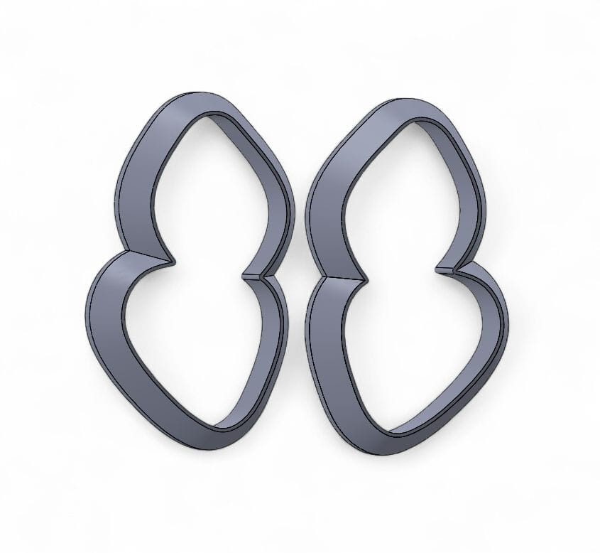 3D Cutter – Double Organic Shape (STL File)