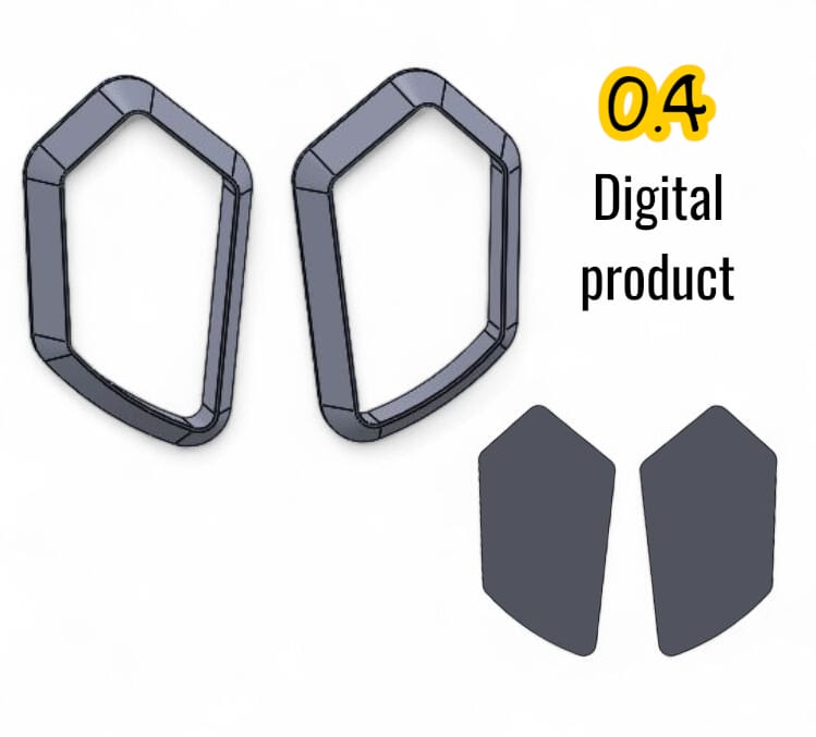 3D Cutter – Soft Pentagon Shape (STL File)