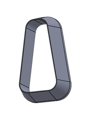 3D Cutter – Elongated Trapeze Shape (STL File)