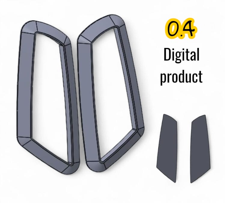 3D Cutter – Tapered Elongated Shape (STL File)